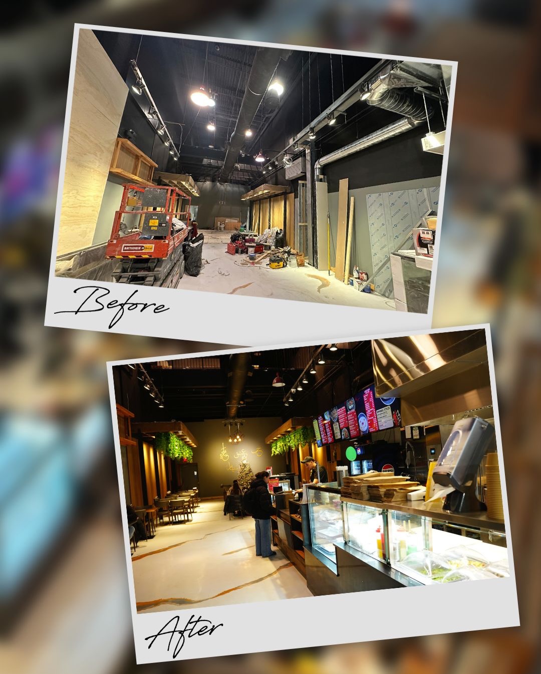 Alpha's Shawarma — before / after view 1