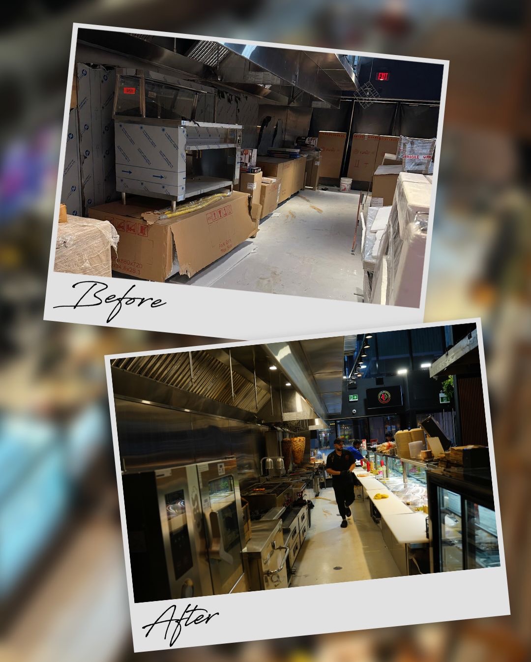 Alpha's Shawarma — before / after view 2