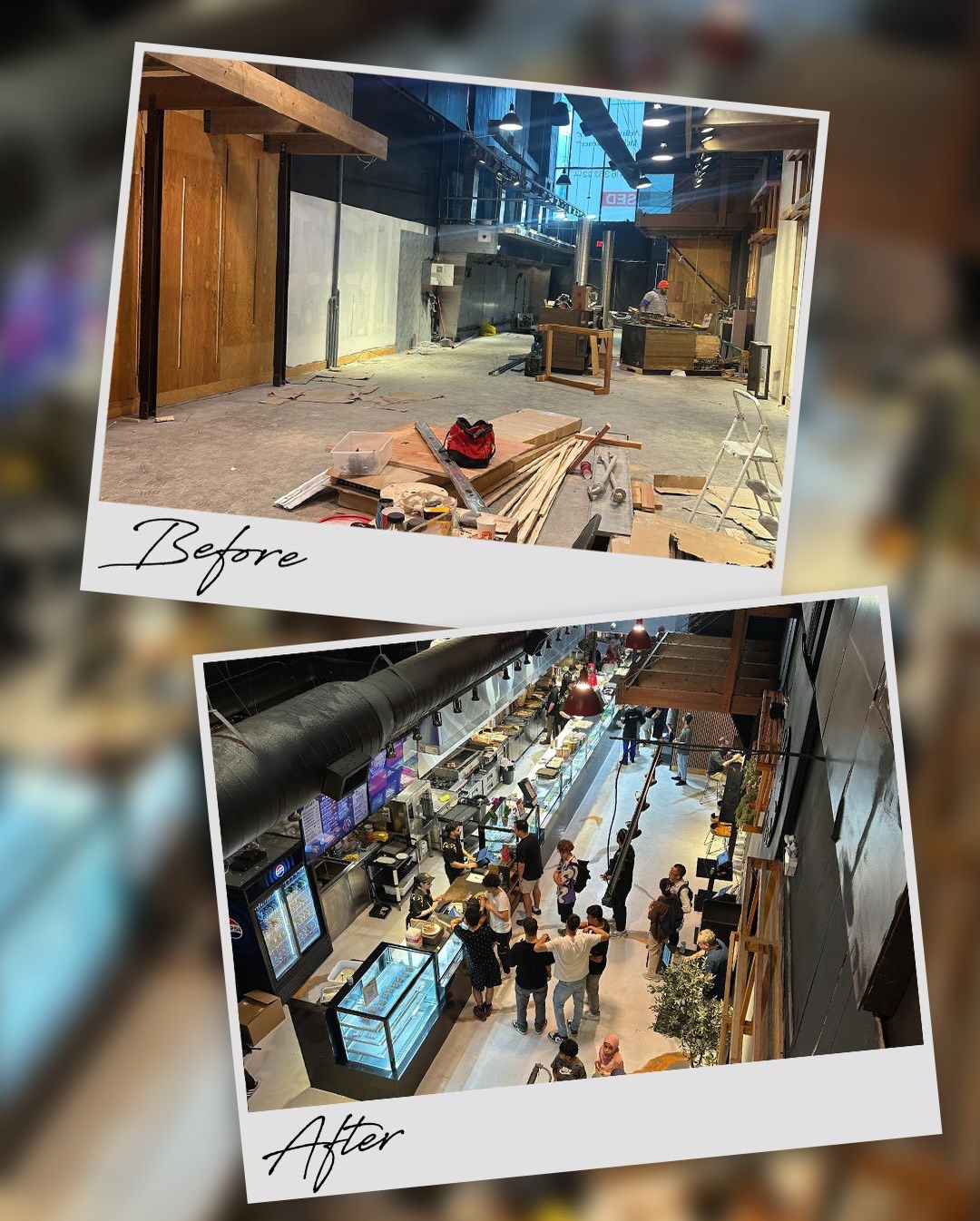 Alpha's Shawarma — before / after view 3